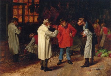  Holbrook Canvas - Politics in the Market William Holbrook Beard monkeys in clothes